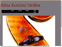 Tablet Screenshot of kostinaviolins.com